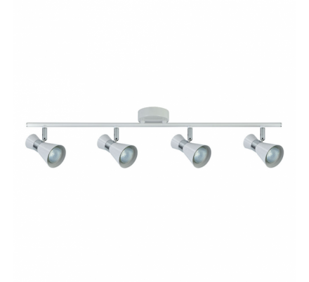 Regleta Maximo 4xgu10 Blanco/cromo 15x69,5x8,5 Cm