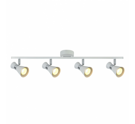 Regleta Maximo 4xgu10 Blanco/cromo 15x69,5x8,5 Cm