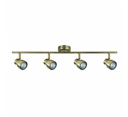 Regleta Chacho 4xgu10 Cuero 14x69,5x8,5 Cm