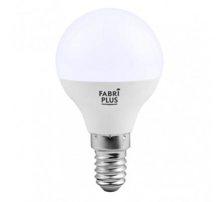 Bombilla Esferica 7w 6000k Fabriplus E14 630lm  8,2x4,2x4,2 Cm