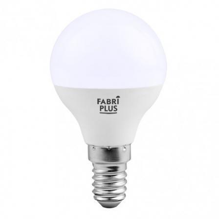 Bombilla Esferica 7w 6000k Fabriplus E14 630lm  8,2x4,2x4,2 Cm
