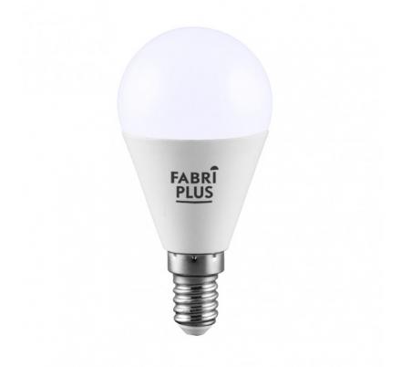 Bombilla Esferica 9w 6000k Fabriplus E14 810lm  8,8x4,5x4,5 Cm