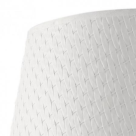 Lampara Crasas 3xe14 Blanco/oro Regx49x49 Cm