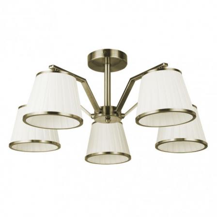 Lampara Trebol 5xe14 Cuero Pant.beis 24x59x59 Cm