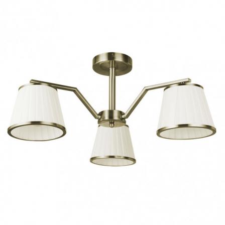 Lampara Trebol 3xe14 Cuero Pant.beis 24x56x56 Cm
