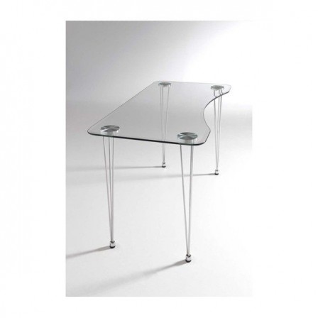 Escritorio Aris Cristal Templado 120x75