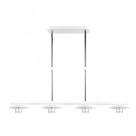 Lampara Ciudad Del Cabo 4l 24w 4000k  Blanco/plata Regx85x15 Cm 1920 Lm