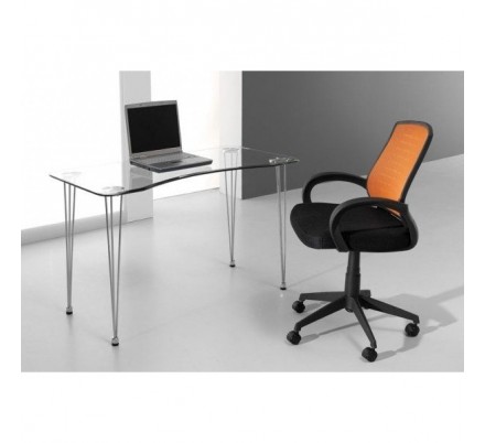 Escritorio Aris Cristal Templado 120x75