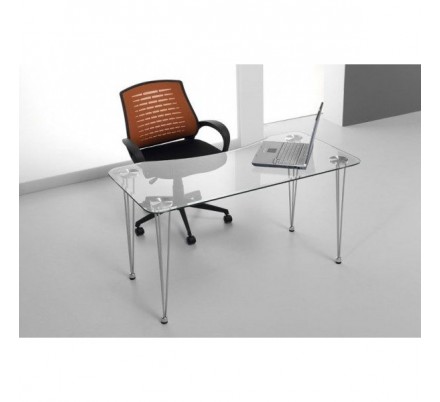 Escritorio Aris Cristal Templado 120x75