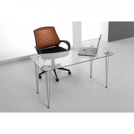 Escritorio Aris Cristal Templado 120x75