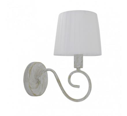 Aplique Amsterdam 1xe14 Blanco/oro 28x15x25 Cm