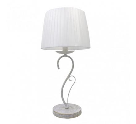 Sobremesa Amsterdam 1xe14 Blanco/oro 50x25x25 Cm