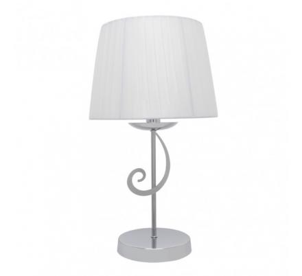 Sobremesa Luxor 1xe14 Cromo Pant. Blanca 45x25x25 Cm