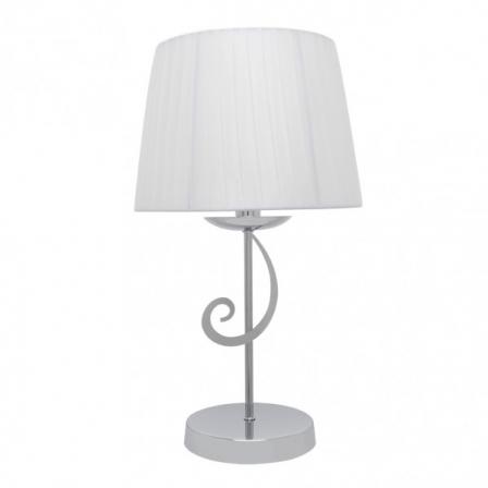 Sobremesa Luxor 1xe14 Cromo Pant. Blanca 45x25x25 Cm