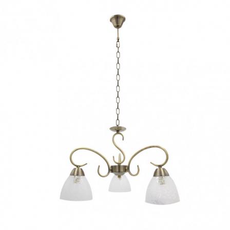 Lampara Jaipur 3xe14 Cuero Regx46x46 Cm