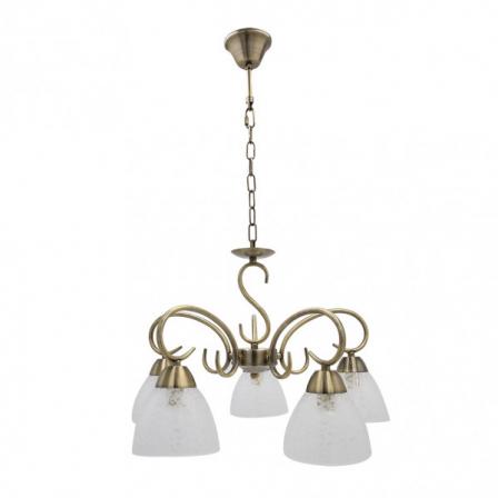 Lampara Jaipur 5xe14 Cuero Regx46x46 Cm
