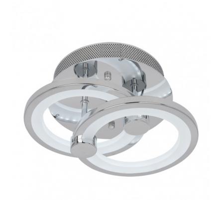 Plafon Sydney 32w 3000-4000-6500k Cromo 14x30x20 Cm 4160 Lm Regulable,memoria Y C.remoto