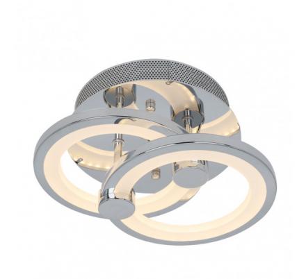 Plafon Sydney 32w 3000-4000-6500k Cromo 14x30x20 Cm 4160 Lm Regulable,memoria Y C.remoto