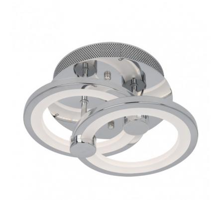 Plafon Sydney 32w 3000-4000-6500k Cromo 14x30x20 Cm 4160 Lm Regulable,memoria Y C.remoto