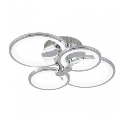 Plafon Sydney 76w 3000-4000-6500k Cromo 13,5x55x41 Cm 10260lm Regulable,memoria Y C.remoto