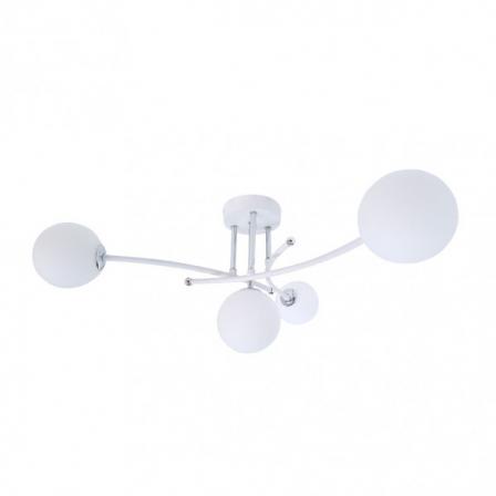 Lampara La Habana 4xg9 Blanco/cromo 25x59x59 Cm