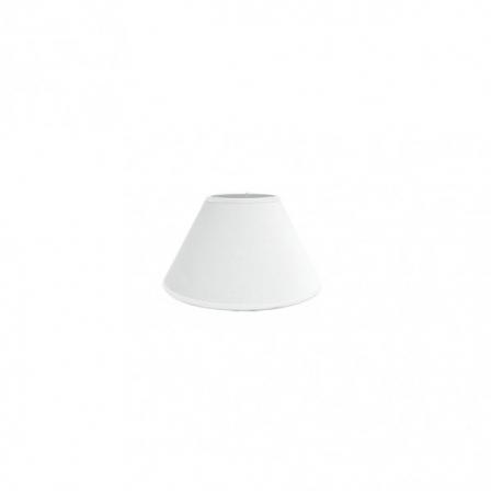 Pantalla Clara E27 Blanca 18dx10dx12h Conica Cerrada