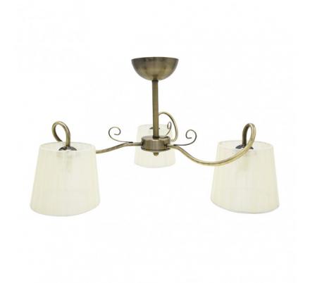 Lampara Cuzco 3xe14 Cuero 37x60x60 Cm