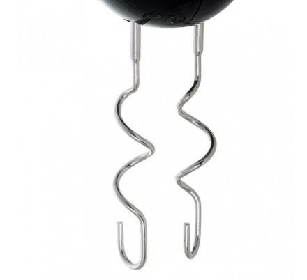 Batidora De Mano 800w Negra 5 Velocidades Botones Turbo Y Expulsion Acero Inox.