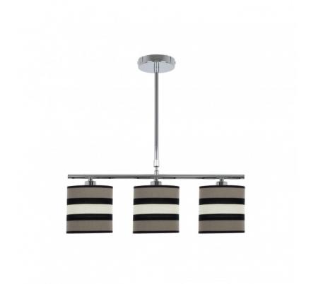 Lampara Karla 3xe14 Topo/beis Regx55x14 Cm