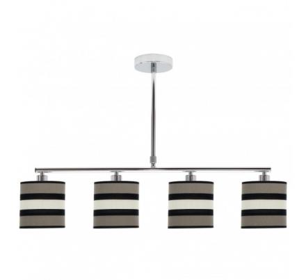 Lampara Karla 4xe14 Topo/beis Regx75x14 Cm