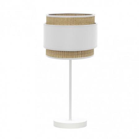 Sobremesa Alto Kandy 1xe27 Natural/blanco 67x30x30 Cm