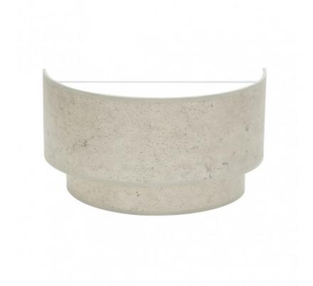 Aplique Doble Smile 1xe27 Cemento Gris 17x30x15 Cm