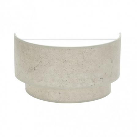 Aplique Doble Smile 1xe27 Cemento Gris 17x30x15 Cm
