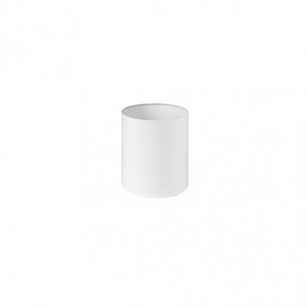 Pantalla Cilindrica Dori E27 Blanca 15Dx15dx18h Cm Tejido Popelin