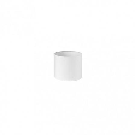 Pantalla Cilindrica Dori Pinza Blanca 14Dx14dx13h Cm Tejido Popelin
