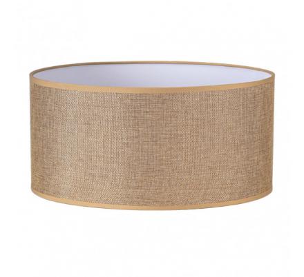 Pantalla Cilindrica Jin M10 Marron 60Dx60dx30h  Cm Tejido Saco-yute