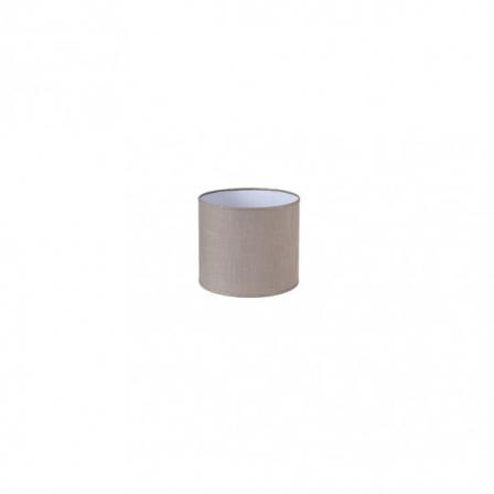 Pantalla Cilindrica Happy Pinza Lino Gris 14dx14dx13h