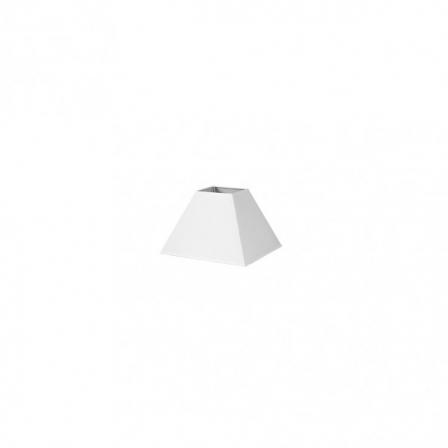 Pantalla Piramide Mezzo E27 Blanco 15dx8dx11h  Tejido Popelin