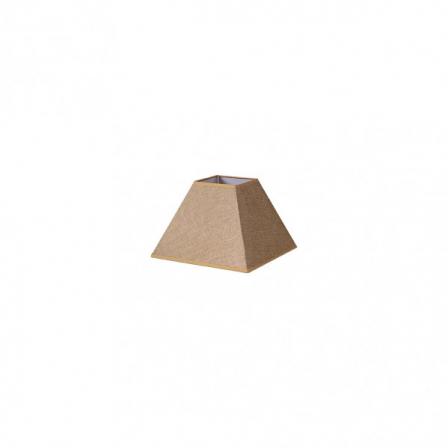 Pantalla Piramide Divos E27 Marron 17dx8dx13h  Saco-yute