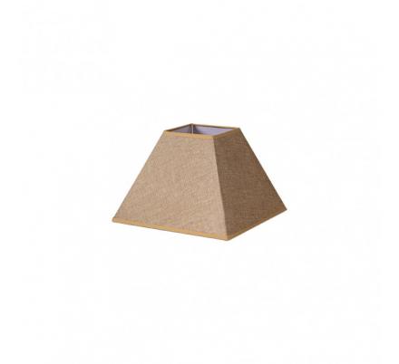 Pantalla Piramide Divos E27 Marron 25dx11dx18h Saco-yute
