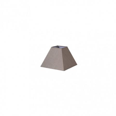 Pantalla Piramide Tenorio E27 Lino Gris 17dx8dx13h