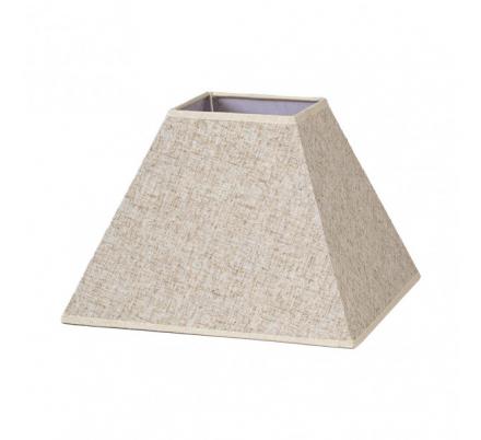 Pantalla Piramide Tenorio E27 Lino Beis 45dx20dx32h