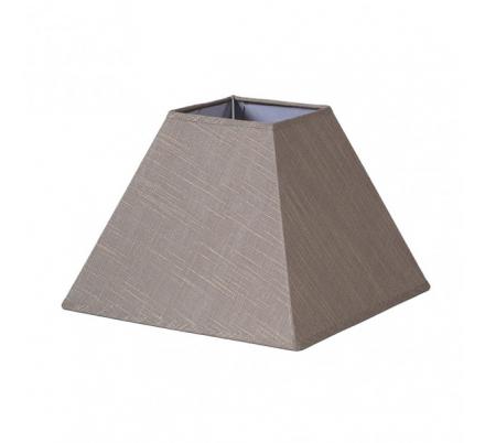 Pantalla Piramide Tenorio E27 Lino Gris 45dx20dx32h