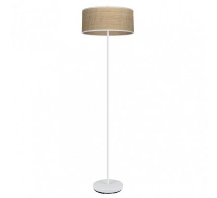 Pie Salon Jerte 1xe27  Blanco/natural 165x40x40 Cm