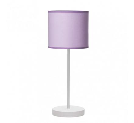 Sobremesa Ibor 1xe14  Blanco/lila 42x17x17 Cm