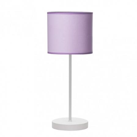 Sobremesa Ibor 1xe14  Blanco/lila 42x17x17 Cm