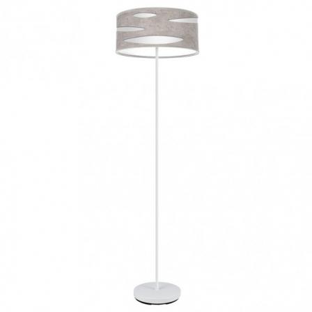Pie Salon Odra 1xe27 Blanco/cemento Gris 165x40x40 Cm