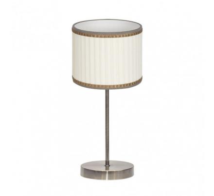 Sobremesa Soprano 1xe14 Cuero/beis 44x17x17 Cm
