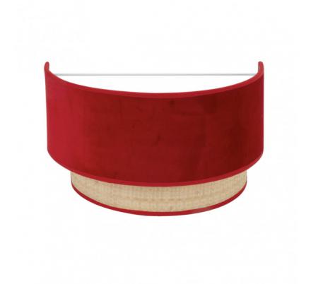 Aplique Reyes 1xe27 Natural/rojo17x30x16 cm