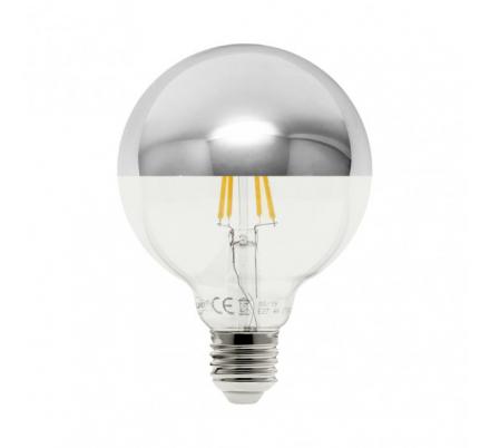 Bombilla 10w 4000k E27 Globo Reflector Cromo 17,5x12,5x12,5 Cm